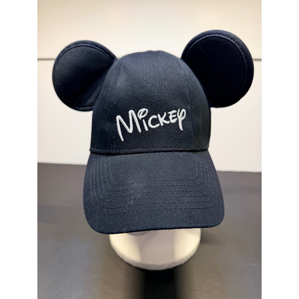 Disney Mickey Mouse Black Baseball Cap with 3D Ears Snapback Hat